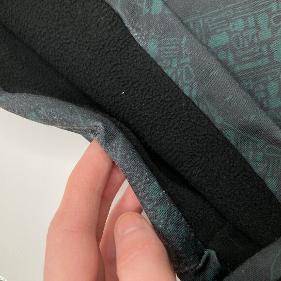 Skida Gray Green Print Fleece Lined Neck Warmer Adult OS Ski Snowboard Outdoors - Picture 4 of 8